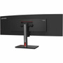 Lenovo ThinkVision P49w-30 49 Class Dual Quad HD DQHD Curved Screen LED Monitor - 329 - Raven Black - 49 Viewable - In-plane - - 63DBZAR1US