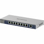 Netgear 8-Port Gigabit Ethernet Unmanaged Switch with 1 Dedicated 10GMulti-Gig Port - 9 Ports - Gigabit Ethernet 10 Gigabit Ethernet GS108MX-100NAS