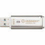 Kingston IronKey 50 256GB USB 32 Gen 1 Type A Flash Drive - 256 GB - USB 32 Gen 1 Type A - 145 MBs Read Speed - 115 MBs Write IKLP50256GB