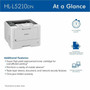 Brother HLL5210DN Desktop Wired Laser Printer - Monochrome - 48 ppm Mono - 1200 x 1200 dpi Print - Automatic Duplex Print - 350 Sheets HLL5210DN