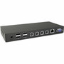 Matrox Keyboard And Mouse Switch - 4 Computers - 1 Remote Users - 4K Full HD - 3840 x 2160 - 1 x Network RJ-45 - 8 x USB - USB KMLYNC-4Y-NA