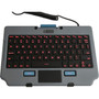 Gamber-Johnson Rugged Lite Backlit Keyboard - Cable Connectivity - USB 20 Interface - LED - Rugged - English UK - TouchPad - PC - 7160-1683-01