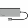 Lenovo Belkin USB-C Multimedia Hub - for NotebookMonitorProjectorFlash Drive - Charging Capability - Memory Card Reader - SD - USB 78015198