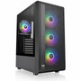 Thermaltake S200 Plus TG ARGB Mid Tower Chassis - Mid-tower - Black - Mesh Tempered Glass - Mini ITX Mini ATX ATX Motherboard - 6 x CA-1X2-00M1WN-01