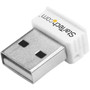 StarTech.com USB 150Mbps Mini Wireless N Network Adapter - 802.11n/g 1T1R USB WiFi Adapter - White - Add high-speed Wireless N to a or (Fleet Network)
