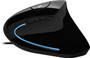 Adesso iMouse E1 - Vertical Ergonomic Illuminated Mouse - Optical - Cable - Black - USB - 1600 dpi - Scroll Wheel - 6 Button(s) - Only (iMouse E1)