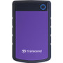Transcend StoreJet 25H3P 2 TB Portable Hard Drive - 2.5" External - SATA - Purple - USB 3.0 - 5400rpm - 8 MB Buffer - 3 Year Warranty (Fleet Network)