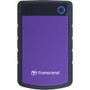 Transcend StoreJet 25H3P 2 TB Portable Hard Drive - 2.5" External - SATA - Purple - USB 3.0 - 5400rpm - 8 MB Buffer - 3 Year Warranty (Fleet Network)