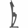 CTA Digital Sleek Floor Stand with Printer Slot for Touchscreen Monitors and Other Displays - 22 55880 mm to 315 80010 mm - - ADD-LDSLEEK