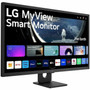 LG MyView 32SR50F-B 32 Class Full HD Smart LCD Monitor - 169 - Black - 315 Viewable - In-plane Switching IPS Technology - 1920 x 32SR50F-B
