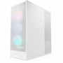 NZXT H7 Flow RGB Mid-Tower ATX Airflow Case with RGB Fans - Mid-tower - Matte White - Galvanized Cold Rolled Steel SGCC Tempered - CM-H72FW-R1