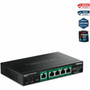 TRENDnet 5-Port Gigabit PoE Powered Managed Switch with PoE Passthrough - 5 Ports - Manageable - Gigabit Ethernet - - 2 Layer - 60 W TPE-B541