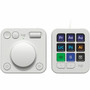 Logitech MX Creative Console Keypad  Dial - USB Type C Cable Keypad - Pale Gray - Wireless Bluetooth Dialpad - Dialpad - Pale Gray - 920-012661