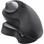 Logitech MX Ergo S Plus Mouse - Optical - Wireless - 3281 ft 10000 mm - Bluetooth - 240 GHz - Rechargeable - Graphite - USB - 2048 910-007247