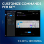 Logitech G G915 X LIGHTSPEED Gaming Keyboard - WiredWireless Connectivity - BluetoothRF - 240 GHz - USB Type C Interface - RGB LED 920-012685