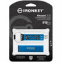IronKey Keypad 200 512GB USB 32 Gen 1 Type A Flash Drive - 512 GB - USB 32 Gen 1 Type A - 280 MBs Read Speed - 200 MBs Write - IKKP200512GB