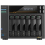 Asustor Lockerstor 6 Gen3 AS6806T 6 Bay NAS AMD Ryzen Quad-Core 23 GHz 16GB RAM ECC DDR5 4 M2 NVMe Slots Dual 5GbE and Dual USB AS6806T