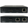 Tripp Lite series DisplayPort over Cat6 Extender Kit Transmitter and Receiver with Repeater 4K 60 Hz 444 Power over Cable 230 - B127A-111-BDTDA