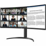 LG Ultrawide 34WR55QK-B 34 Class UW-QHD Curved Screen LCD Monitor - 219 - 34 Viewable - Vertical Alignment VA - 3440 x 1440 - 300 34WR55QK-B
