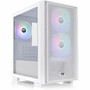 Thermaltake Versa H16 TG ARGB Snow Micro Tower Chassis - Micro Tower - Snow - Mesh Tempered Glass SPCC - 3  120mm Fans Installed CA-1Y8-00S6WN-01
