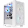 Thermaltake Versa H16 TG ARGB Snow Micro Tower Chassis - Micro Tower - Snow - Mesh Tempered Glass SPCC - 3  120mm Fans Installed CA-1Y8-00S6WN-01