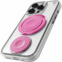 STM Goods Roll Case for iPhone 16 Series - For Apple iPhone 16 Pro Smartphone - Clear Pink - Drop Resistant Impact Absorbing Impact STM-322-451FF-04