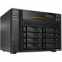 Asustor Lockerstor 8 Gen3 AS6808T 8 Bay NAS AMD Ryzen Quad-Core 23 GHz 16GB RAM ECC DDR5 4 M2 NVMe Slots Dual 5GbE and Dual USB4 AS6808T