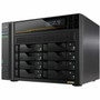 Asustor Lockerstor 8 Gen3 AS6808T 8 Bay NAS AMD Ryzen Quad-Core 23 GHz 16GB RAM ECC DDR5 4 M2 NVMe Slots Dual 5GbE and Dual USB4 AS6808T