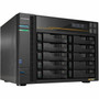 Asustor Lockerstor 10 Gen3 AS6810T 10 Bay NAS AMD Ryzen Quad-Core 23 GHz 16GB RAM ECC DDR5 4 M2 NVMe Slots Dual 5GbE and Dual - AS6810T