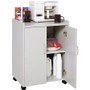 Safco Mobile Refreshment Utility Cart - 200 lb (90718.47 g) Capacity - 4 Casters - 2" (50.80 mm) Caster Size - Wood - 18" (457.20 mm) (Fleet Network)