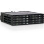 Icy Dock ToughArmor MB998IP-B Drive Enclosure for 5.25" - Mini-SAS HD Host Interface Internal - Black - 8 x HDD Supported - 8 x SSD - (Fleet Network)