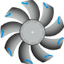 Thermaltake Riing Plus 12 LED RGB Radiator Fan TT Premium Edition (5 Fan Pack) - 4.72" (120 mm) Maximum Fan Diameter - 48.34 CFM - rpm (CL-F054-PL12SW-A)