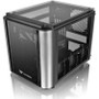 Thermaltake Level 20 VT Micro Chassis - Black - SPCC, Tempered Glass - 6 x Bay - Mini ITX, Micro ATX Motherboard Supported - 9 x - 3 x (CA-1L2-00S1WN-00)