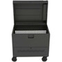 Bretford TVTL40PAC-PM CUBE Toploader Cart - 40-Device Steel Mobile Charging Cart with 4 Locking Casters - Platinum