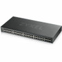 ZyXEL GS1920-48V2 48-Port Gigabit Smart Managed Switch - 50 Ports Total - 6 SFP Slots - Layer 4 - Rack-Mountable - 40W