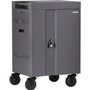 Bretford CUBE Cart Mini - 2 Shelf - Push/Pull Handle - 4 Casters - Steel - 24" Width x 21" Depth x 37.5" Height - Champagne - For 20 (Fleet Network)