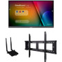 ViewSonic IFP6550-E1 - 65" ViewBoard 4K Ultra HD Interactive Flat Panel Bundle - 65" (1651 mm) LCD Cortex A53 1.20 GHz - 2 GB - (IrDA) (Fleet Network)