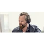 Blueparrott 204165 B550-XT Wireless Mono Headset - Bluetooth - 300 ft Range - Over-the-Head Circumaural - Noise Cancelling