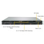 Supermicro SuperServer 5019C-WR Server Barebone System - 1U Rack-mountable - Socket H4 LGA-1151 - 1 x Processor Support - Intel C246 - (SYS-5019C-WR)