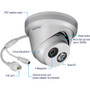 TRENDnet TV-IP323PI Indoor/Outdoor 4MP H. 265 PoE IR Turret Network Camera - 2560 x 1440 - WDR - 98ft Night Vision