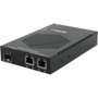Perle S-1110DHP-SFP Transceiver/Media Converter - 2 x Network (RJ-45) - Gigabit Ethernet - 1000Base-X, 10/100/1000Base-T - 0.10 km - 1 (Fleet Network)