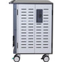 Ergotron Zip40 Charging and Management Cart - 3 Shelf - 255 lb (115666.05 g) Capacity - 4 Casters - 5" (127 mm) Caster Size - Steel - (Fleet Network)