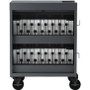 Bretford TVC32USBC-PM Pre-wired CUBE Cart - 2 Shelf Steel Charging Cart for 32 Notebooks/Tablets - Platinum - 5" Casters - 30"W x 26. 5"D x 37. 5"H