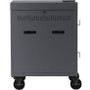 Bretford TVC32USBC-TZ Pre-wired CUBE Cart - 2-Shelf Steel Charging Cart for 32 Notebooks/Tablets - 5" Casters - Topaz Color