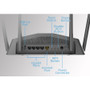 D-Link DIR-2640 Smart AC2600 High Power Wi-Fi 5 Gigabit Mesh Router - Dual-Band 2. 4/5 GHz - 4 External Antennas - 325 MB/s - Desktop