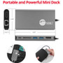 SIIG USB-C MST Video Docking With Hub LAN And PD 3.0 For Notebook Desktop Versatile Notebook/Desktop Ports Type USB PC C W X JU-DK0F11-S1