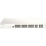 D-Link 28-Port Nuclias Cloud-Managed Switch - 28 Ports - Manageable - 2 Layer Supported - Modular - 4 SFP Slots - Optical Fiber, Pair (Fleet Network)