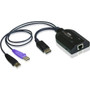 ATEN USB/RJ-45 KVM Cable - RJ-45/USB KVM Cable for Card Reader, KVM Switch, Keyboard/Mouse, Video Device - First End: 2 x Type A Male (Fleet Network)