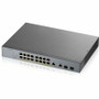ZyXEL GS1350-18HP 16-Port Gigabit Smart Managed PoE+ Switch - 250W PoE Budget - 2 SFP Slots - Layer 2 - Rack-Mountable