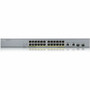 ZyXEL GS1350-26HP 24-Port Gigabit Smart Managed PoE+ Switch - 375W PoE Budget - 2 SFP Slots - Layer 2 - Rack-Mountable